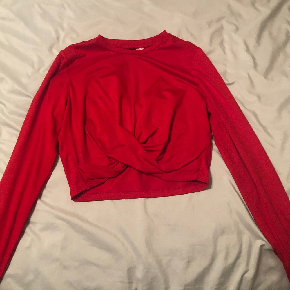 Red Knot Crop Top